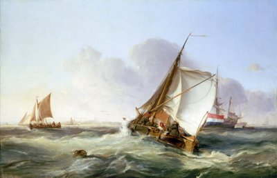 Een boeier in de wind door George the Elder Chambers