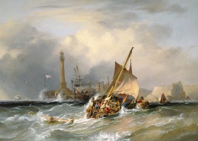 Lugger die Margate Binnenkomt door George the Elder Chambers