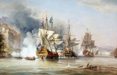 De verovering van Porto Bello op 21 november door George the Elder Chambers
