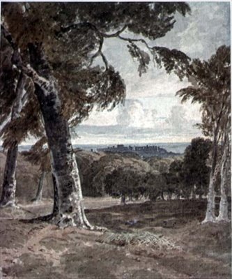 Windsor Park, met het Kasteel in de Verte door George the Younger Barret