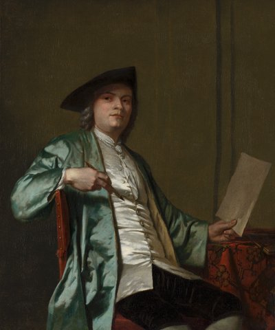 Portret van Cornelis Ploos van Amstel, c.1758 door George van der Mijn