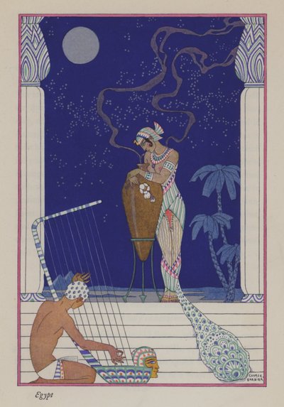 De Romantiek van Parfum: Oud Egypte door Georges (after) Barbier