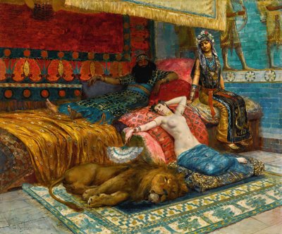 Ledige momenten door Georges Antoine Rochegrosse