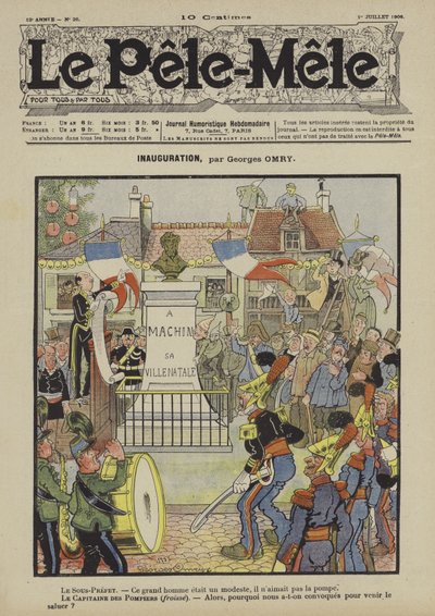 Inhuldiging. Illustratie voor Le Pele-Mele door Georges Antonin Henri Mory
