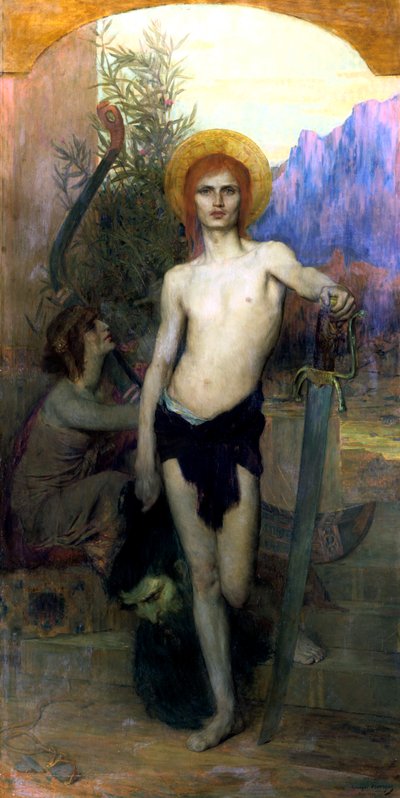 David met het hoofd van Goliath (1894) door Georges Auguste Elie Lavergne