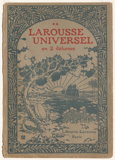 Larousse Universeel: Omslag Le Larousse Universel door Georges Auriol