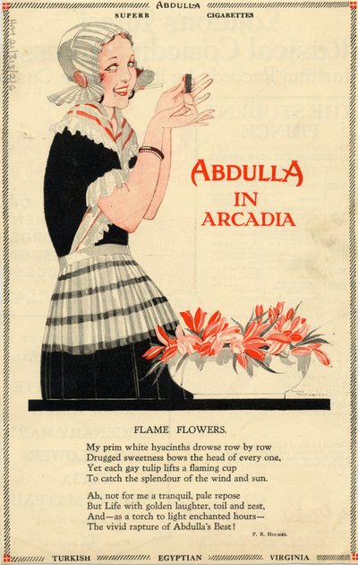 Abdulla Sigaretten, 1920s door Georges Barbier