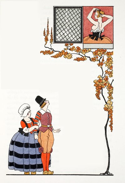 Bewondering van een afstand door Georges Barbier