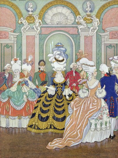 Balscène, illustratie uit 