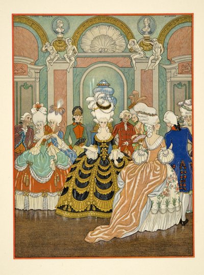 Balscène, illustratie uit 