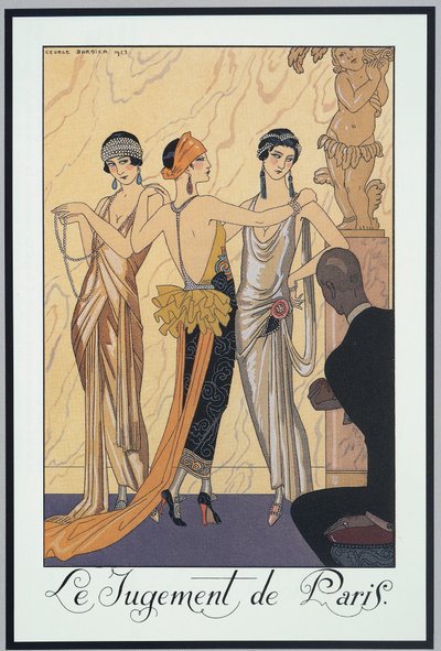 Falbalas et Fanfreluches, Almanak voor 1924, Het oordeel van Paris, door George Barbier, prent door Georges Barbier