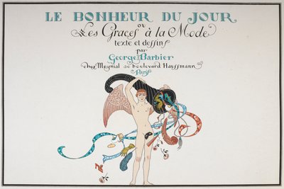 Geïllustreerde titelpagina. Een naakte mannelijke figuur. door Georges Barbier