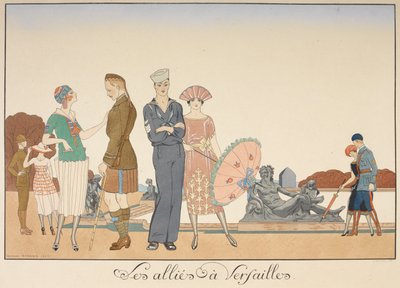 De bondgenoten in Versailles door Georges Barbier