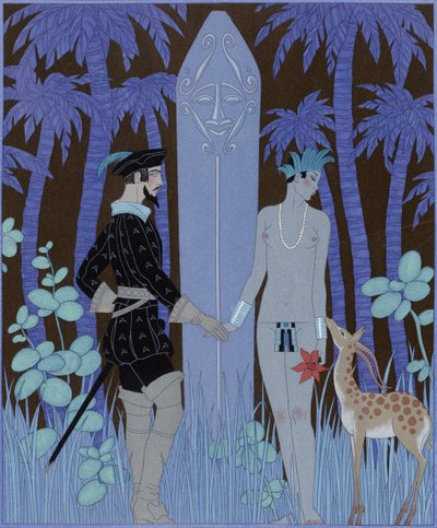 Pocahontas, Prinses door Georges Barbier