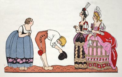 De Lelijke Zusters van Assepoester door Georges Barbier