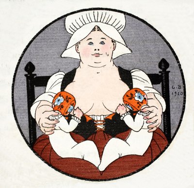De Min met Tweelingen door Georges Barbier