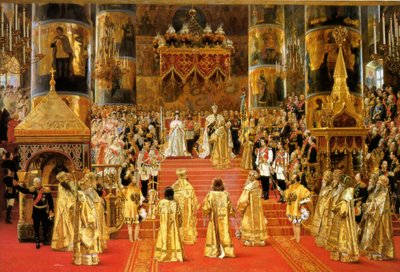 Kroning van Keizer Alexander III, 1888 door Georges Becker