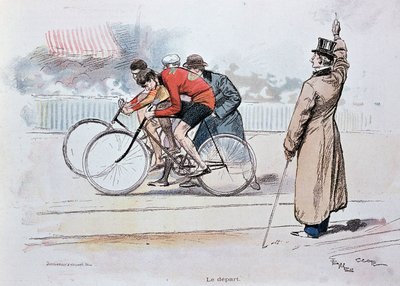 Fietswedstrijd: de start door Georges Bertin Scott