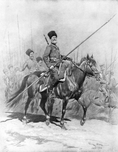 Kozakkenkavalerie door Georges Bertin Scott