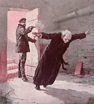 Executie van Vader Constantine Budkiewicz (1867-1923) 31 maart 1923, ca. 1923 door Georges Carrey