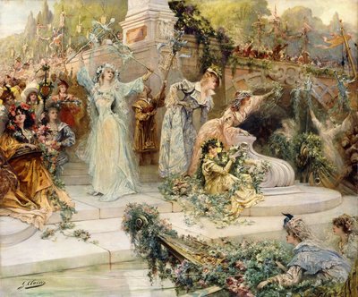 Het Festival door Georges Clairin