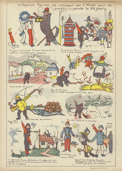 Illustratie voor Le Rire door Georges Delaw