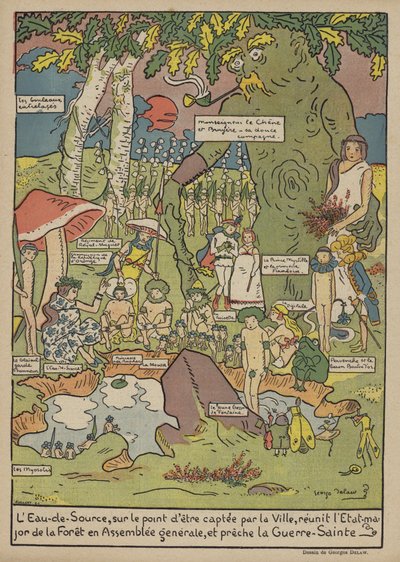 Illustratie voor Le Rire door Georges Delaw