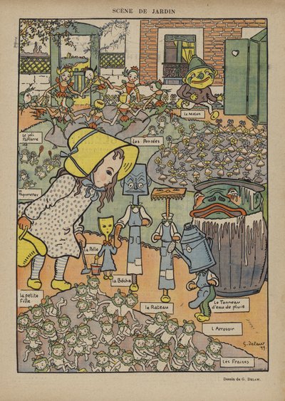 Illustratie voor Le Rire door Georges Delaw