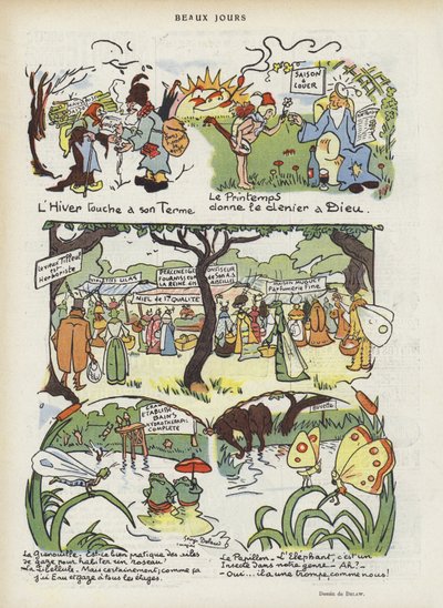 Illustratie voor Le Rire door Georges Delaw