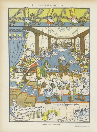 Illustratie voor Le Rire door Georges Delaw