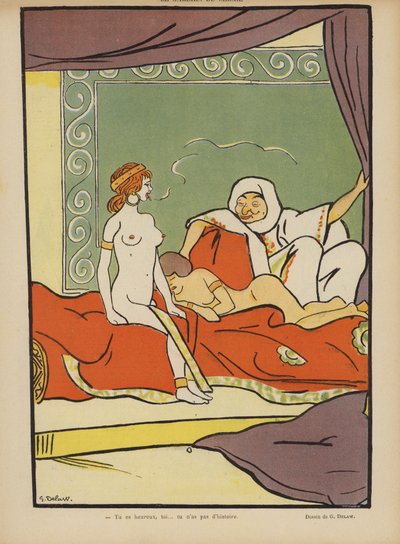 Illustratie voor Le Rire door Georges Delaw
