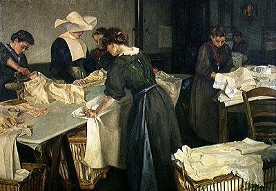 Strijken in het Weeshuis door Georges Dervaux