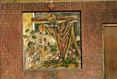 Christus op de weg naar Calvarie door Georges Desvallieres
