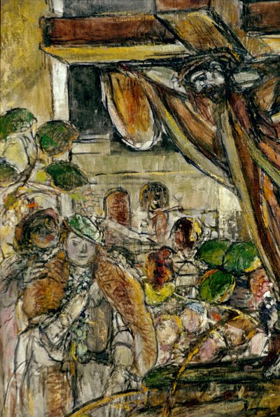 Detail van Christus op de weg naar Calvarie door Georges Desvallieres