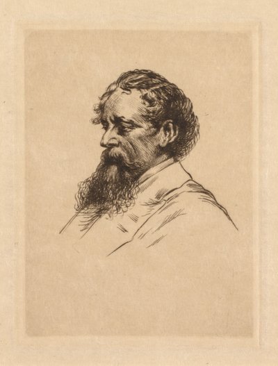 Portret van Charles Dickens door Georges Gorvel