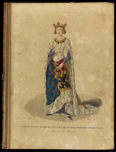 Maria van Avesnes 1280-1354, eind 18e eeuw door Georges Jacques Gatine
