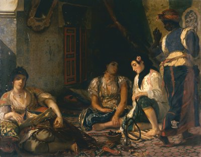 Algerijnse scène, vrouwen van Algiers door Georges Jouve