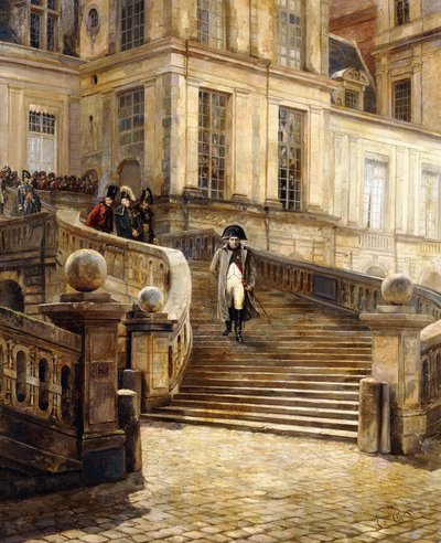 Napoleons abdicatie door Georges Jules Auguste Cain