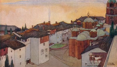 Het Russische klooster van Russico door Georges Kossiakoff