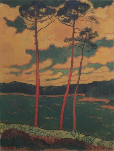 Les Pins rouges, 1888 door Georges Lacombe