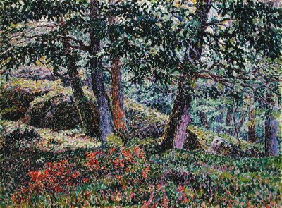Eiken en bosbessenstruiken door Georges Lacombe