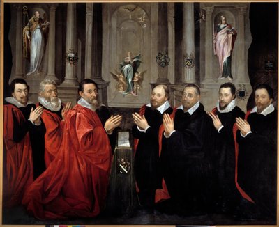 De provoost van kooplieden en de schepenen van de stad Parijs in 1611 door Georges Lallemand