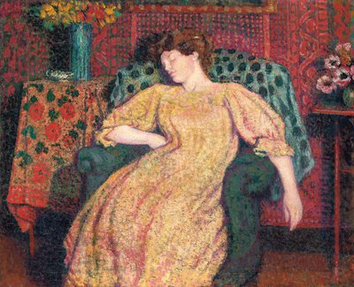 Endormie, of La Sieste, ca. 1906 door Georges Lemmen