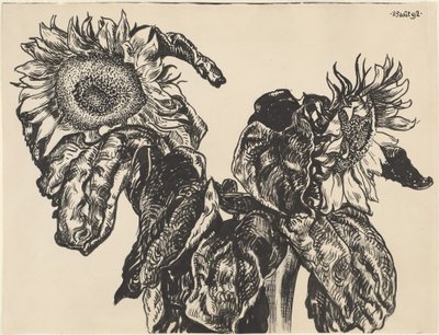 Zonnebloemen door Georges Lemmen