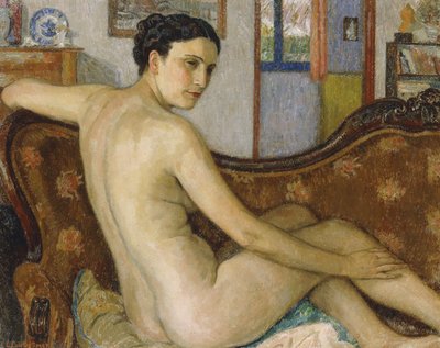 De Baadster met Hondje door Georges Lemmen