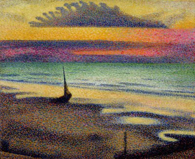Het Strand van Heist, 1891-92 door Georges Lemmen