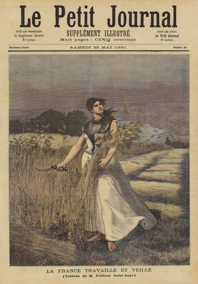 Frankrijk werkt en houdt de wacht door Georges Louis Poilleux Saint Ange