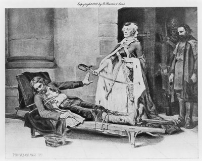 Tadeusz Kosciuszko weigert zwaard aangeboden door Catharina II, 1883 door Georges Louis Poilleux Saint Ange