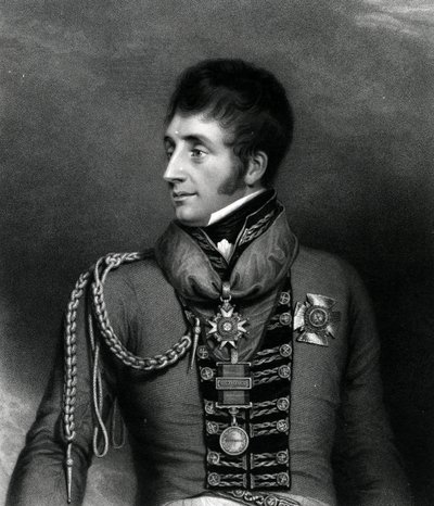Generaal-majoor de Eerwaarde Sir William Ponsonby, 1817 door Georges Maile