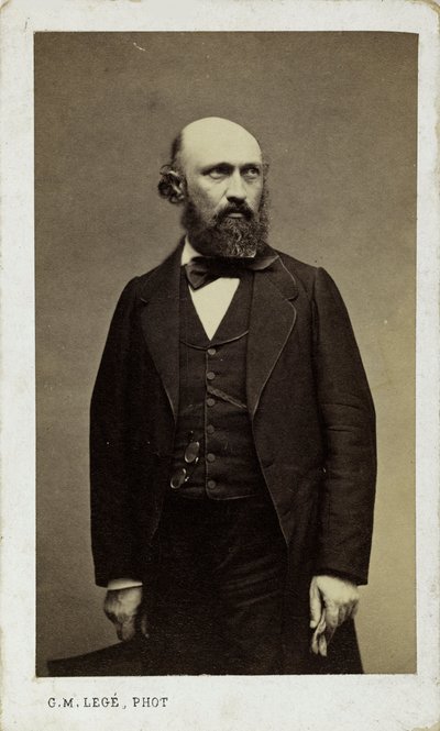 Portret van de pianist en componist Louis Lacombe 1818-1884 door Georges Mathurin Legé